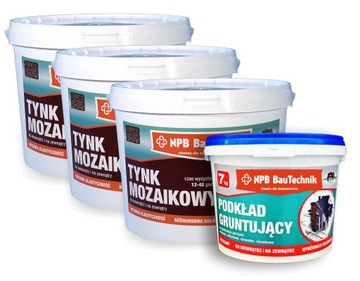 Tynk Mozaikowy 39kg z BIAŁYM Grunt 7kg PROMOCJA!