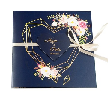 ZAPROSZENIA Ślubne Na Ślub Geometryczne - 2 SZTUKI