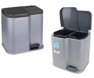 КОНТЕЙНЕР ДЛЯ СЕГРЕГАЦИИ МУСОРОВ CURVER DUO, 2 КОНТЕЙНЕРА, 21 Л