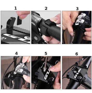 ДЕРЖАТЕЛЬ ДЛЯ ТЕЛЕФОНА ВЕЛОСИПЕД МОТОЦИКЛ GUB АЛЮМИНИЙ