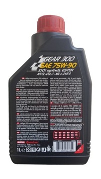 Motul Gear 300 75w90 1L GL4 GL5 синтетика ESTRY