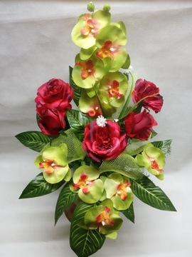 Могильные цветы БУКЕТНЫЙ НАБОР ИСКУССТВЕННАЯ КОМПОЗИЦИЯ!