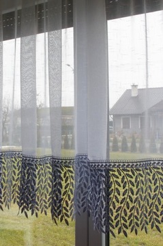 ГИПЮР ЛИСТ ВЫШИВКА УЗОР ДЕКОР СКАТЕРЬ СЕРЫЙ КРУЖЕВНОЙ ОРНАМЕНТ ДЛЯ ШТОР 30 см