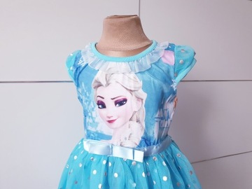 Sukienka 92 Elsa Anna Frozen Kraina Lodu wesele