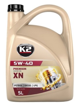 K2 TEXAR 5W40 OLEJ SYNTETYCZNY TURBO DIESEL 5L