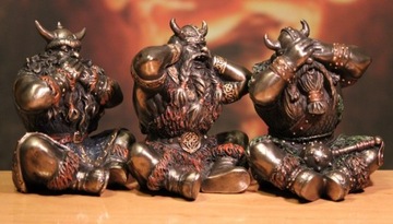 ВИКИНГ ВИКИНГИ ФИГУРКА НЕ ГОВОРИТ, НЕ СЛЫШИТ, НЕ ВИДИТ