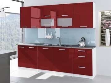 Kuchnia JM-TSS szer. 2,60m - fronty połysk mdf