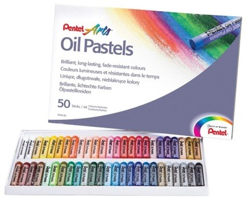 PENTEL PASTELE OLEJNE 50 KOLORÓW PHN-50