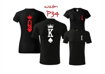 Футболки для влюбленных пар KING QUEEN Bonnie XXL