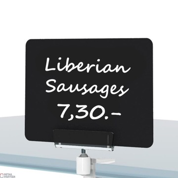 Ценник, формат А6 - черный