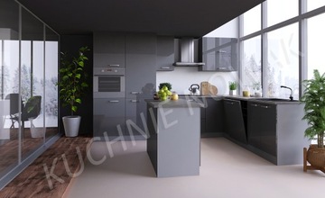 КОМПЛЕКТ КУХОННОЙ МЕБЕЛИ MEGA II ГЛЯНЦЕВЫЙ МДФ