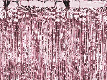 KURTYNA DEKORACYJNA FOLIOWA różowe złoto 100x200cm