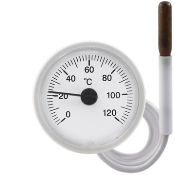 TERMOMETR do Bojlera z kapilarą 0-120 C MAŁY 38mm