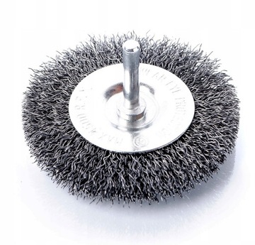 ПРОВОЛОЧНАЯ ДИСКОВАЯ ЩЕТКА ЛАТУННЫЙ ХВОСТОВИК 100ММ