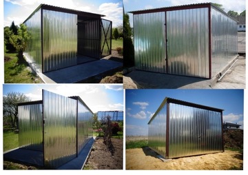 Блашак Жестяной гараж 3х5 Жестяные гаражи