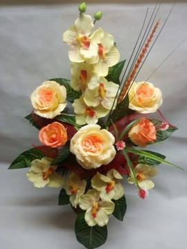 Могильные цветы БУКЕТНЫЙ НАБОР ИСКУССТВЕННАЯ КОМПОЗИЦИЯ!