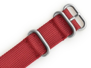 GRUBY NYLON PASEK DO ZEGARKA NATO STRONG 24 BORDO