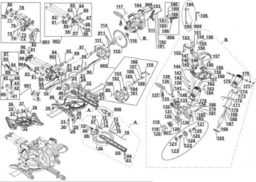 Задняя защита EINHELL TH-SM TC-SM BT-SM 2131 двойная