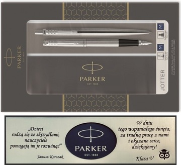 PARKER Jotter duo pióro długopis GRAWER tabliczka