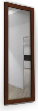 Lustro ścienne w grubej ramie MDF 120x40 orzech