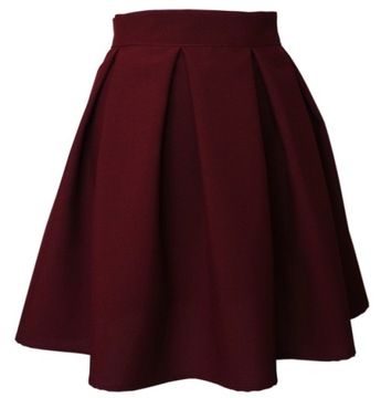 ПОЛЬСКАЯ БОРДОВАЯ ЮБКА ЮБКА XS 34 бордовый