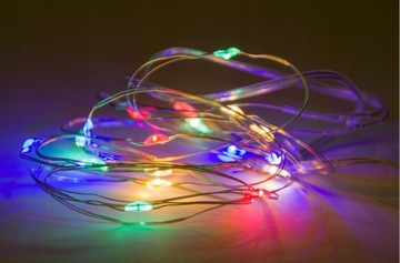LAMPKI CHOINKOWE LED ŁAŃCUCH DRUT 10.2m 100 LED !!