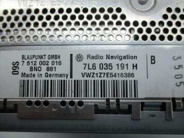 touareg 02-09 навигационная магнитола 7L6035191H