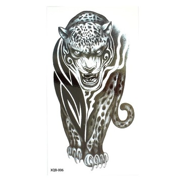 TATUAŻ ZMYWALNY TYMCZASOWY WODNY DUŻY 11X21 GEPARD