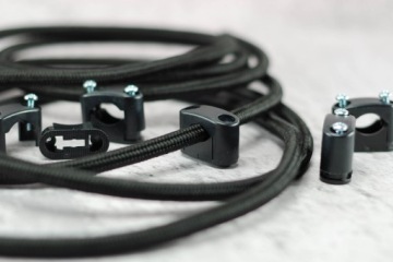 черный держатель кабеля 2,5мм2 1,5мм2 LOFT