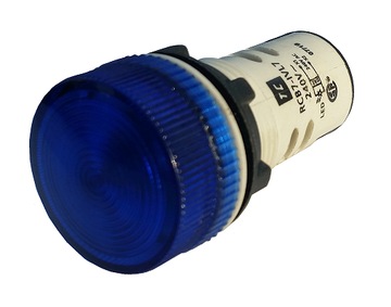 LAMPKA LED NIEBIESKA 230V KONTROLKA STEROWNICZA 22