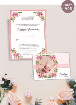 ПРИГЛАШЕНИЯ НА КРЕСТИЕ с фото + конверт