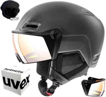 Kask narciarski UVEX Hlmt 700 visor 59-61cm black mat