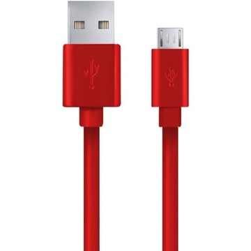 Kabel 0,5m Esperanza microUSB mikro USB czerwony