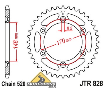 Цепь + звезды Suzuki DR 650 1990-1995 X-Ring