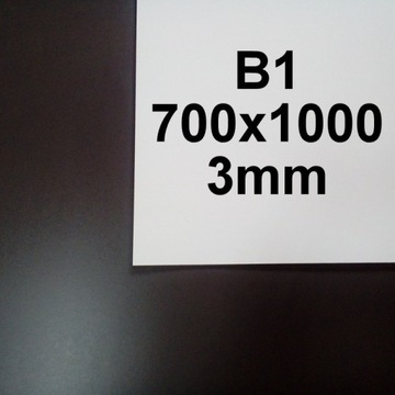 PŁYTA HDF BIAŁA FORMATKA FORMATKI 700x1000 B1 3mm