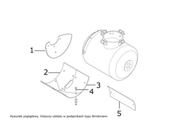 Накладки на бак BMS левый/правый, комплект