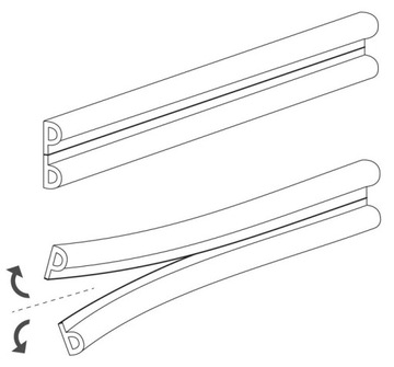 ПРОКЛАДКА ОКОННАЯ РЕЗИНОВАЯ САМОКЛЕЯЩАЯСЯ 9x6 БЕЛАЯ