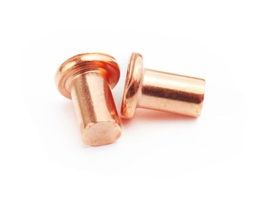 NITY GŁADKIE 5x8,2mm z powłoką MIEDZIOWANĄ SPOTTER 100szt NITY PEŁNE