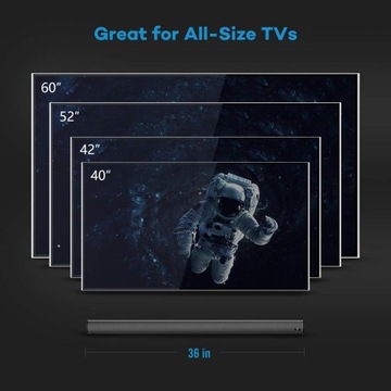 Саундбар TaoTronics TT-SK016 2.0 40 Вт, черный