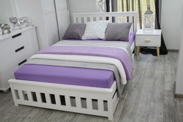 Łóżko drewniane białe IGA 160x200+STELAŻ PRODUCENT