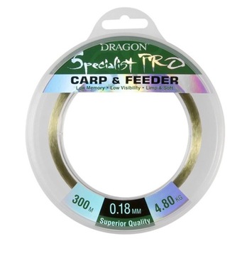 ŻYŁKA DRAGON SPECIALIST PRO CARP/FEEDER 300m 0,18