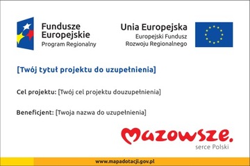 Tablica informacyjna FUNDUSZ DRÓG SAMORZĄDOWYCH
