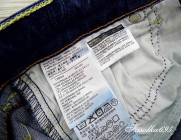 LEVI'S DEMI CURVE DAMSKI SPODNIE JEANS RURKI 25/32