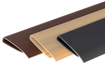 MASKOWNICA DO MAT PVC 1 m LISTWA MASKUJĄCA DO OSŁON BALKONOWYCH JASNY SZARY