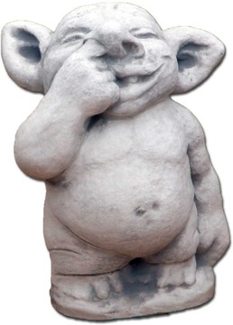 Krasnal, troll - figura do ogrodu, ozdoba betonowa