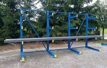 REGAŁ WSPORNIKOWY MAGAZYNOWY DŁUŻYCA, RURA,PROFIL