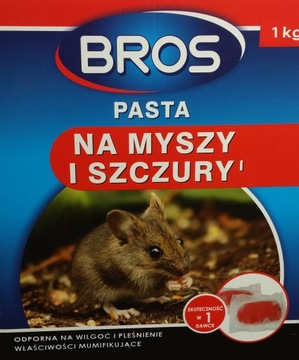 Bros trutka miękka na myszy i szczury pasta 1kg