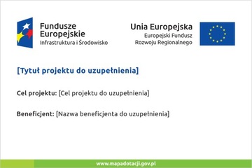 Tablica informacyjna FUNDUSZ DRÓG SAMORZĄDOWYCH