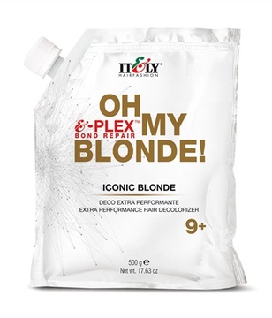Rozjasniacz do włosów z plexem Itely Plex Iconic Blond level 9 500g mocny