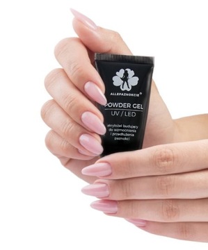 ПОРОШОК ГЕЛЬ АКРИЛОВЫЙ ГЕЛЬ наращивающий гибкий гель для ногтей БЕЛЫЙ БЕЛЫЙ 30г